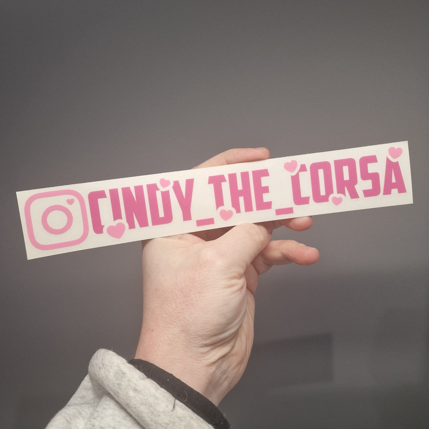 Instagram Car Stickers – Hearts