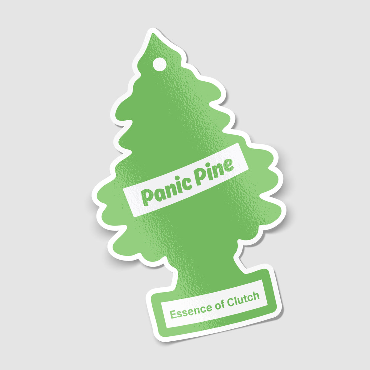 Panic Pine Funny Tree Car Sticker
