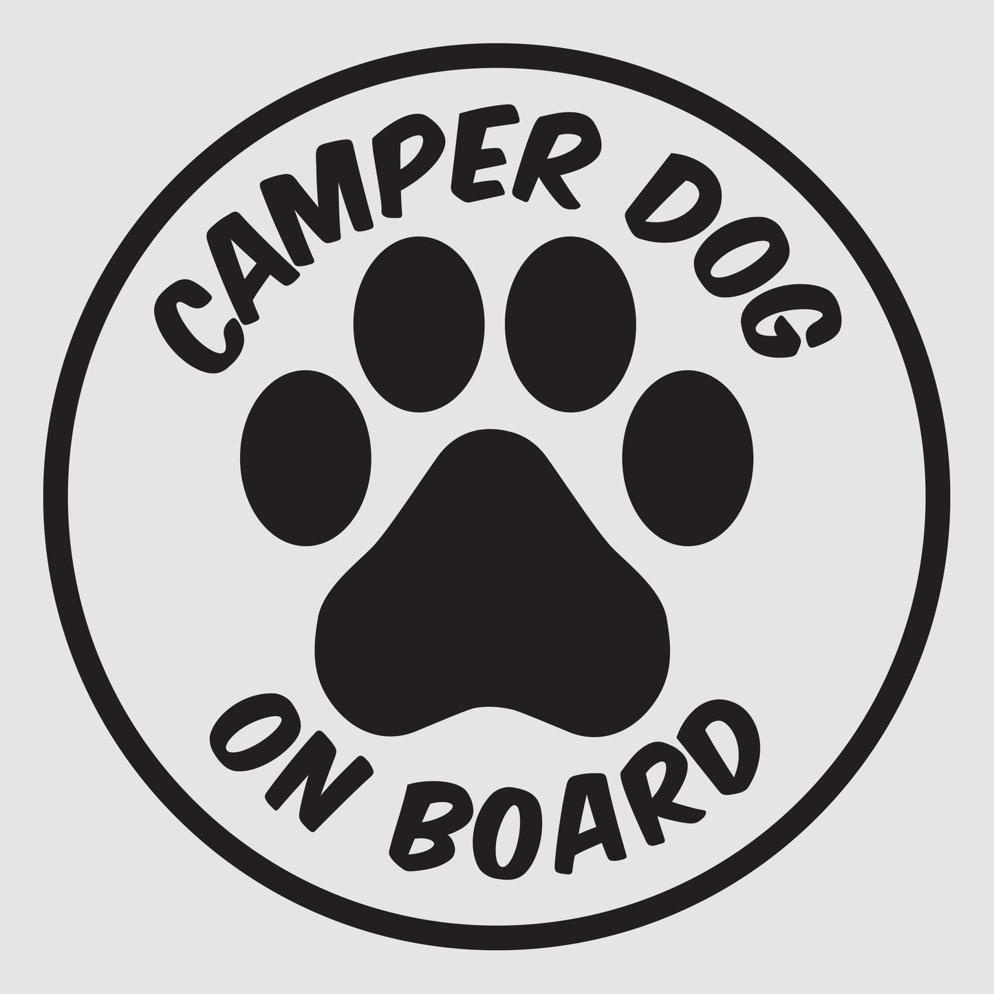 Camper Dog On Board