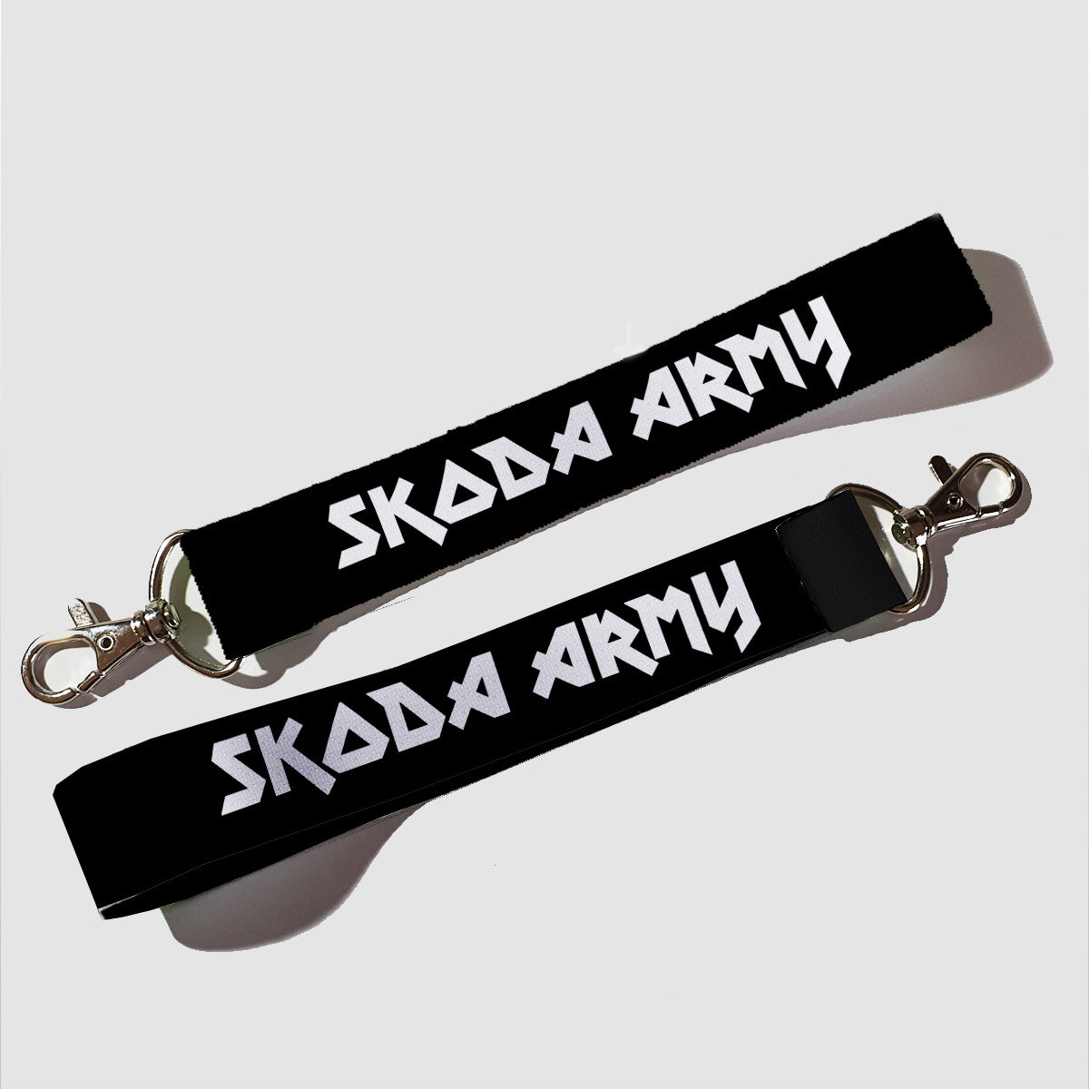Skoda Army Metal Logo Black Keytag