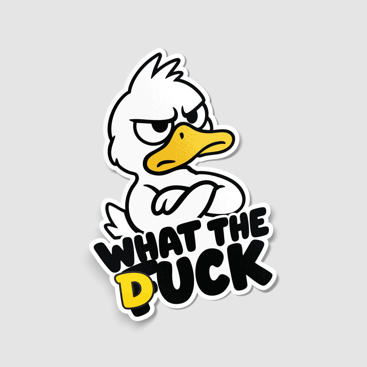 What The Duck Funny Duck Sticker