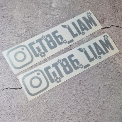 Instagram Car Stickers – Flowers