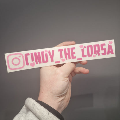 Instagram Car Stickers – Hearts