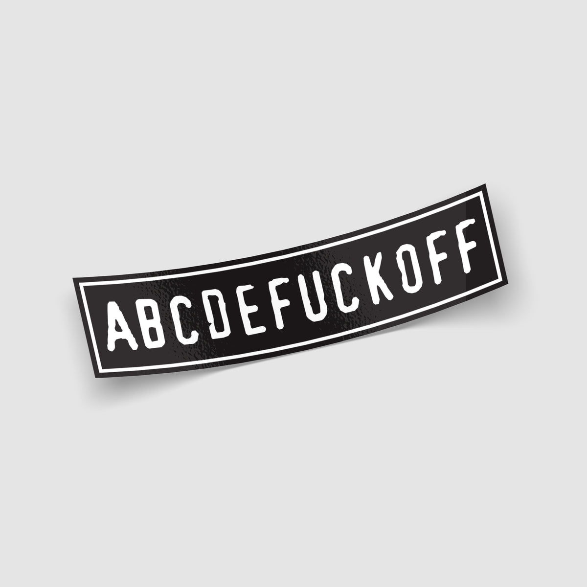 ABCDEFO Funny Offensive Sticker