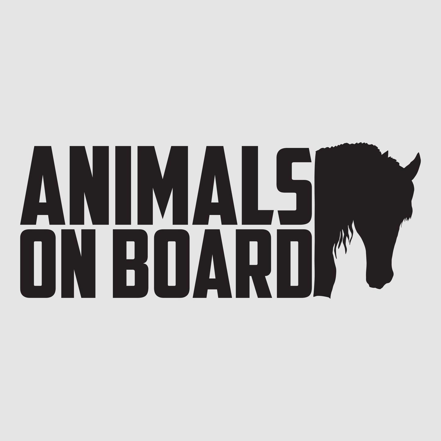 Animals On Board - Horse