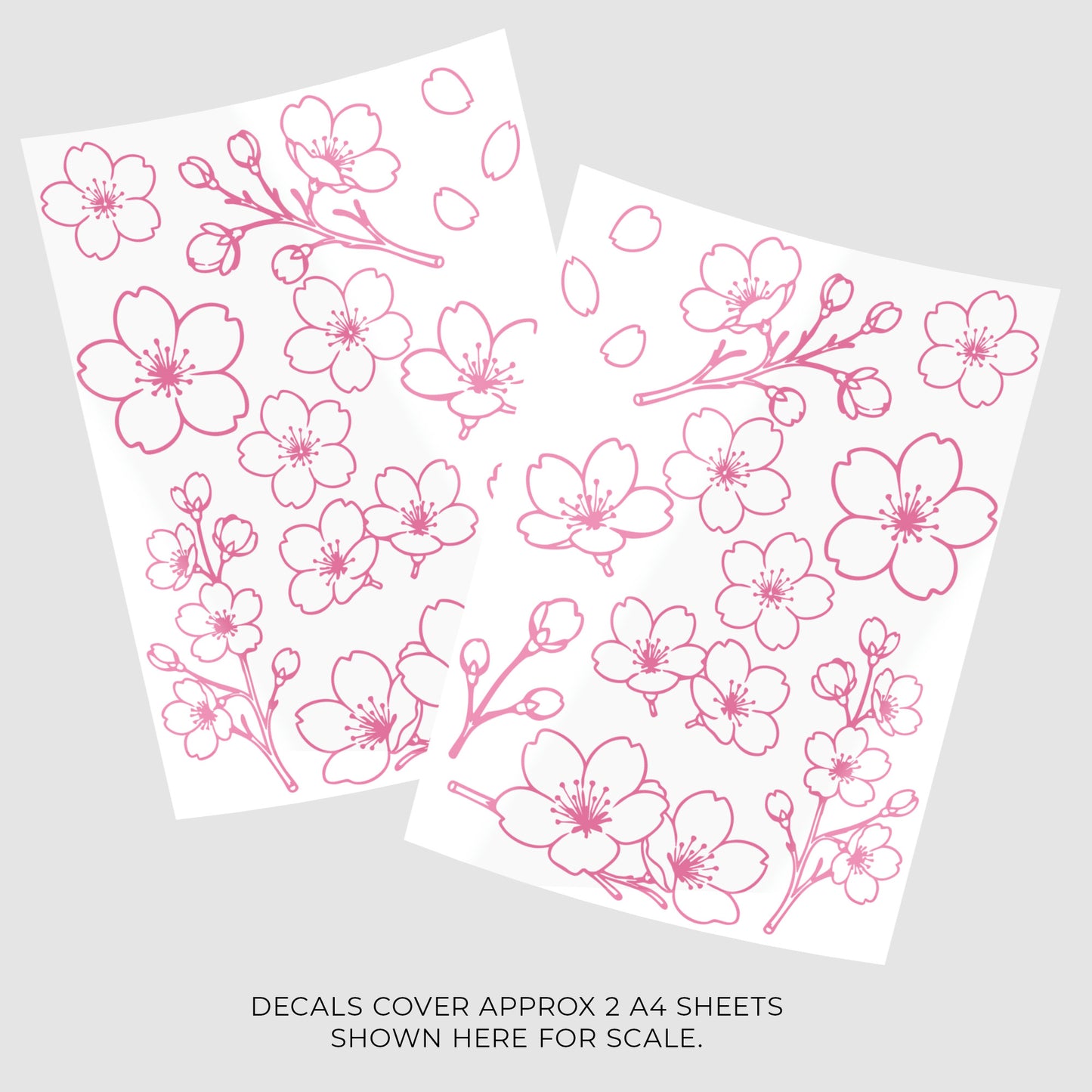 Cherry Blossom Vinyl Decal Sticker Set