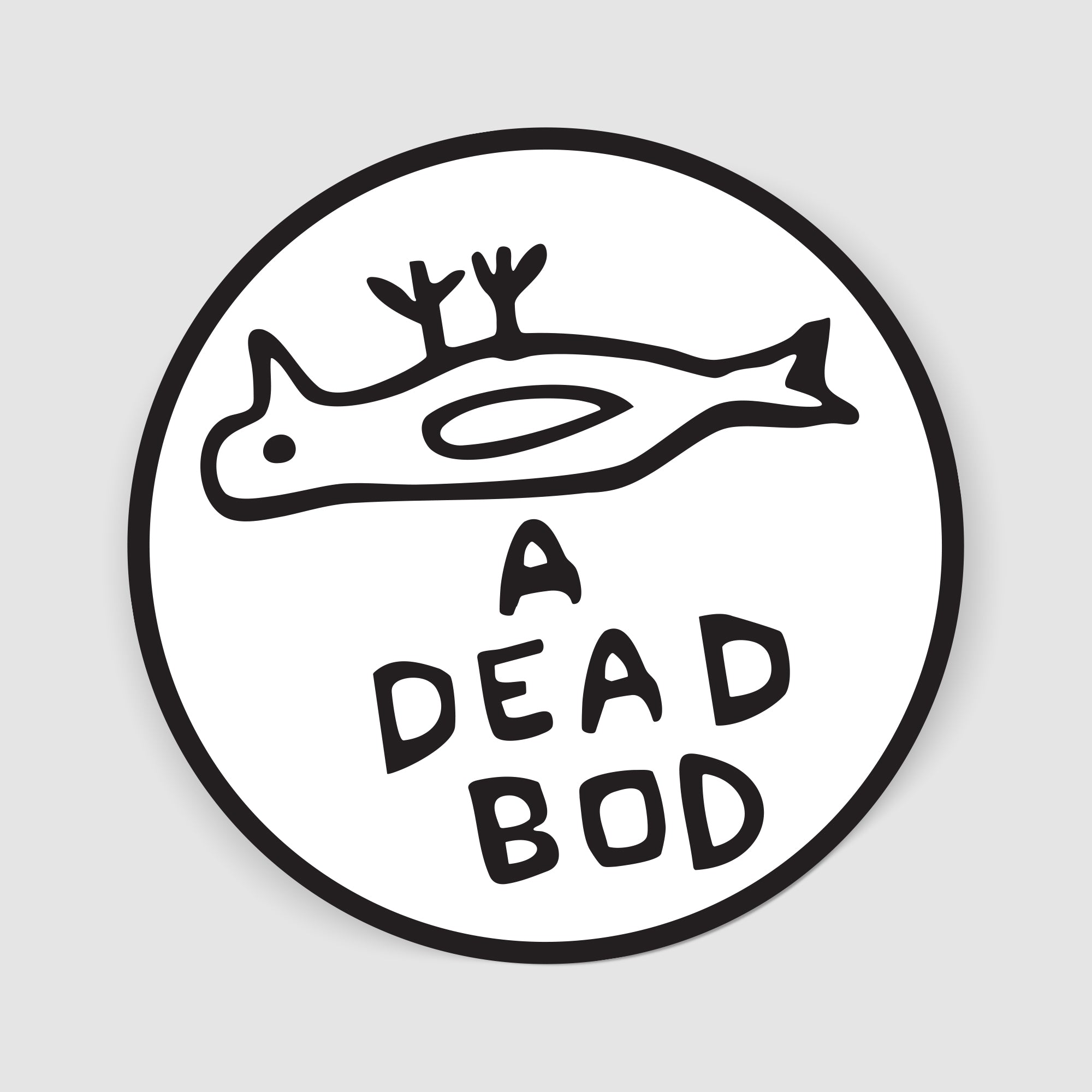 Dead Bod Hull Art Sticker | Custom Car Stickers