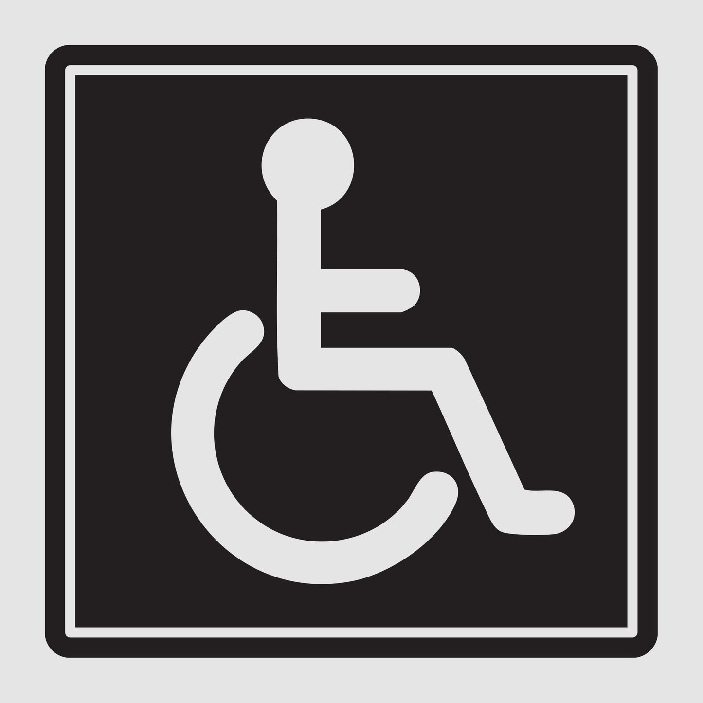 Disabled Badge Vinyl Sticker