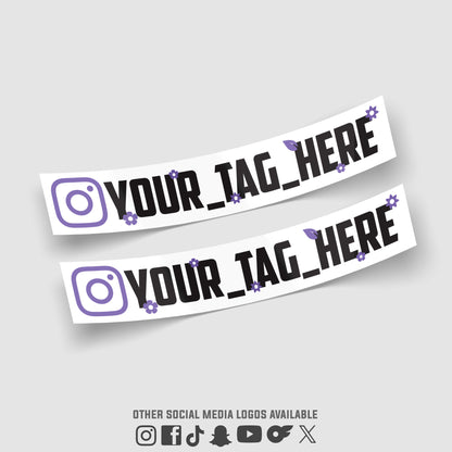 Instagram Car Stickers – Flowers