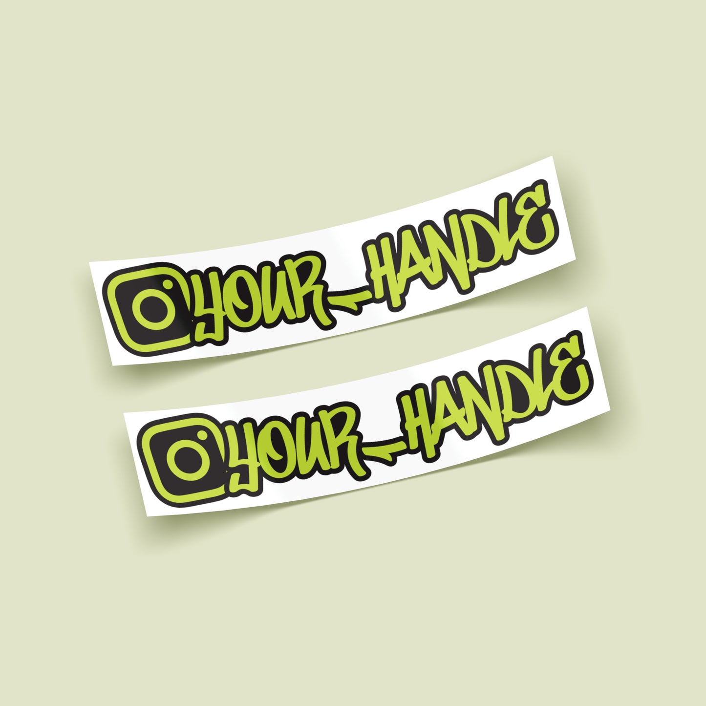 Instagram Car Stickers – Garage Tag