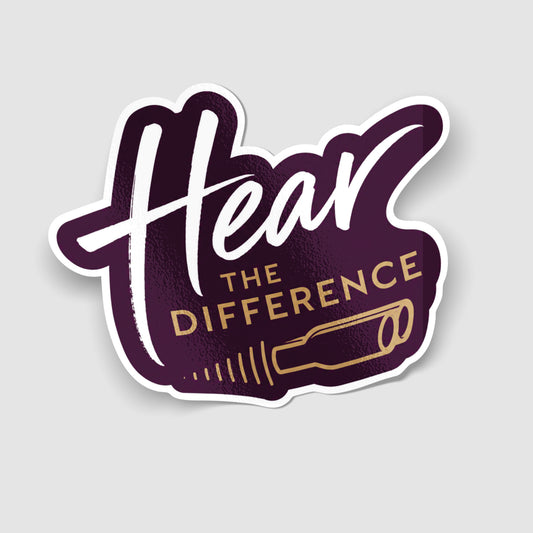 Hear The Difference Funny Exhaust Sticker