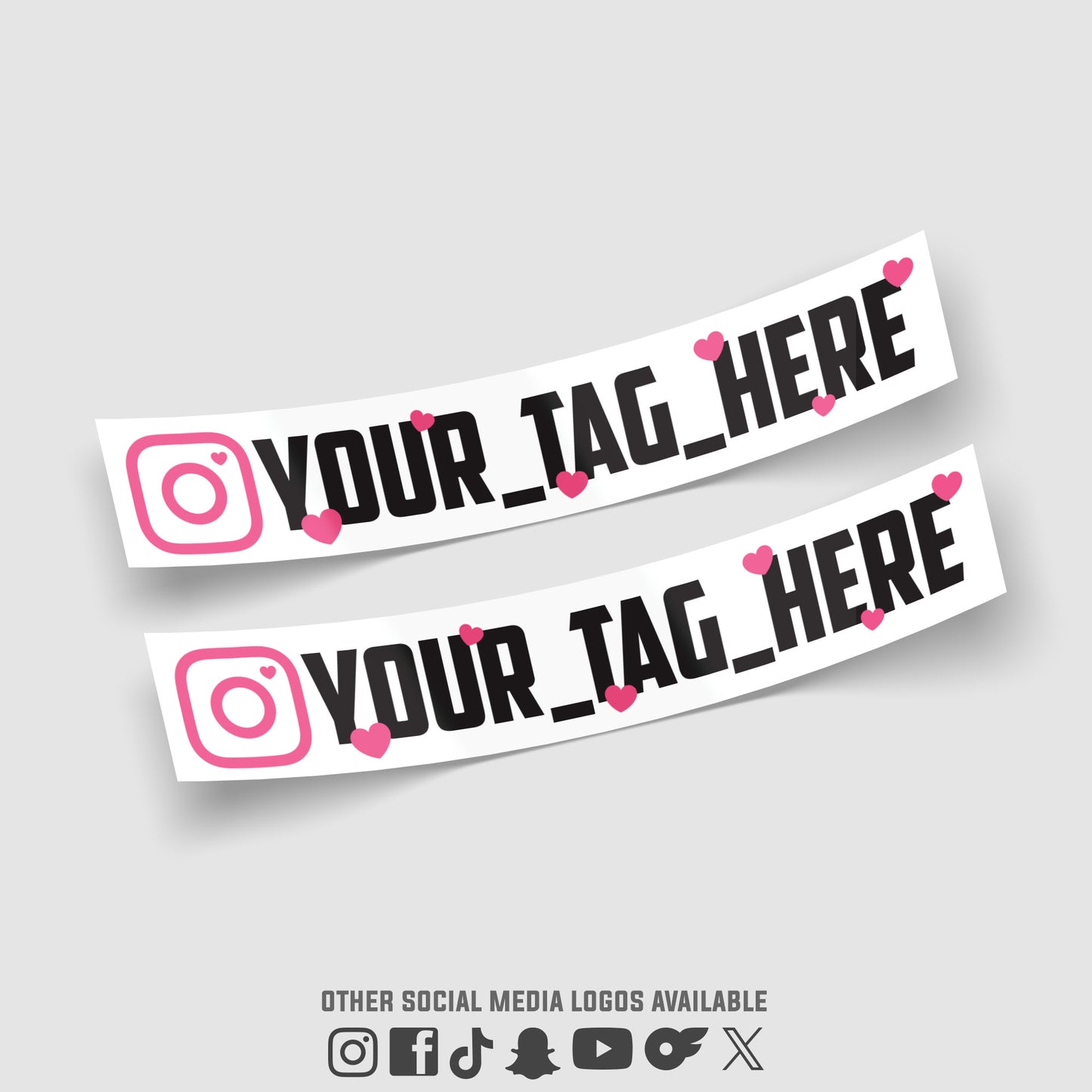 Instagram Car Stickers – Hearts