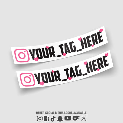 Instagram Car Stickers – Hearts
