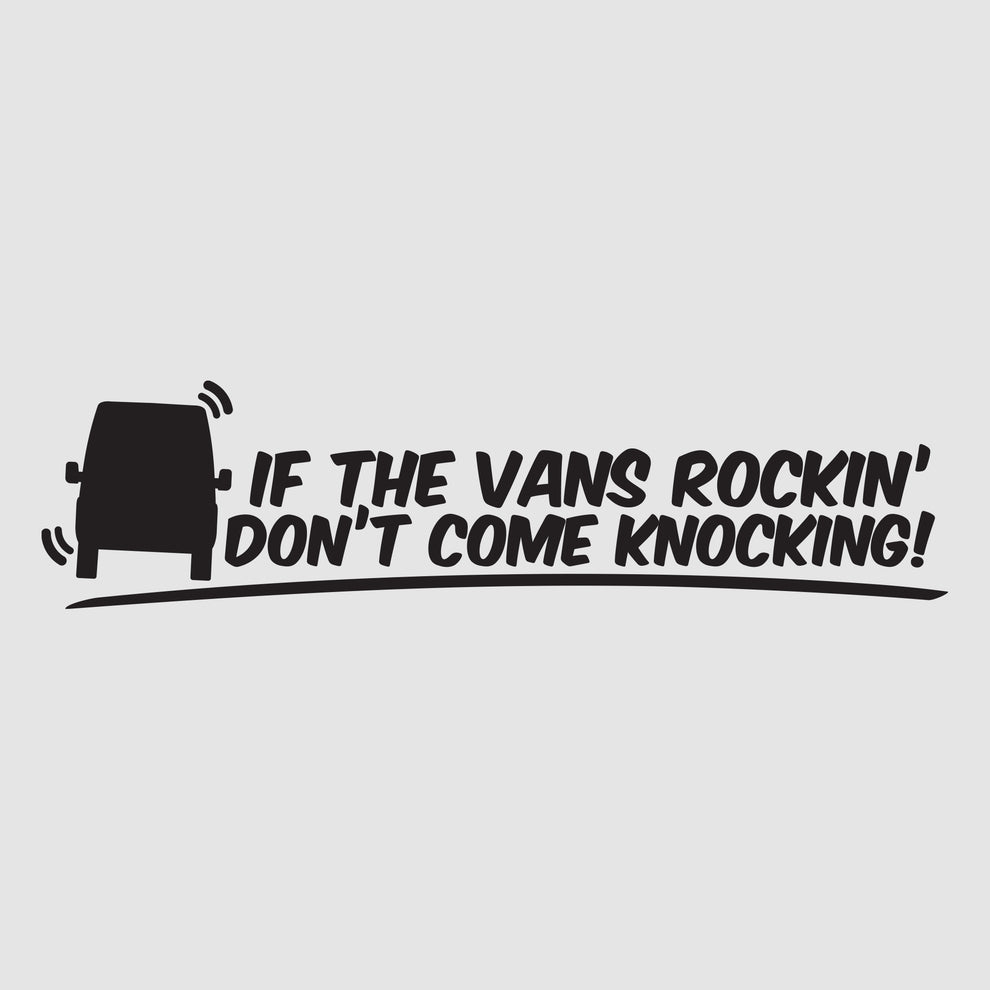 If The Vans Rocking - High Top | Custom Car Stickers