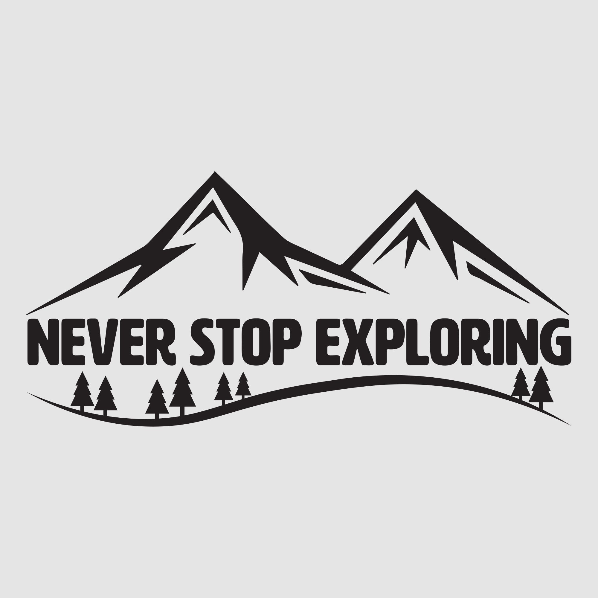 Never Stop Exploring | Custom Car Stickers