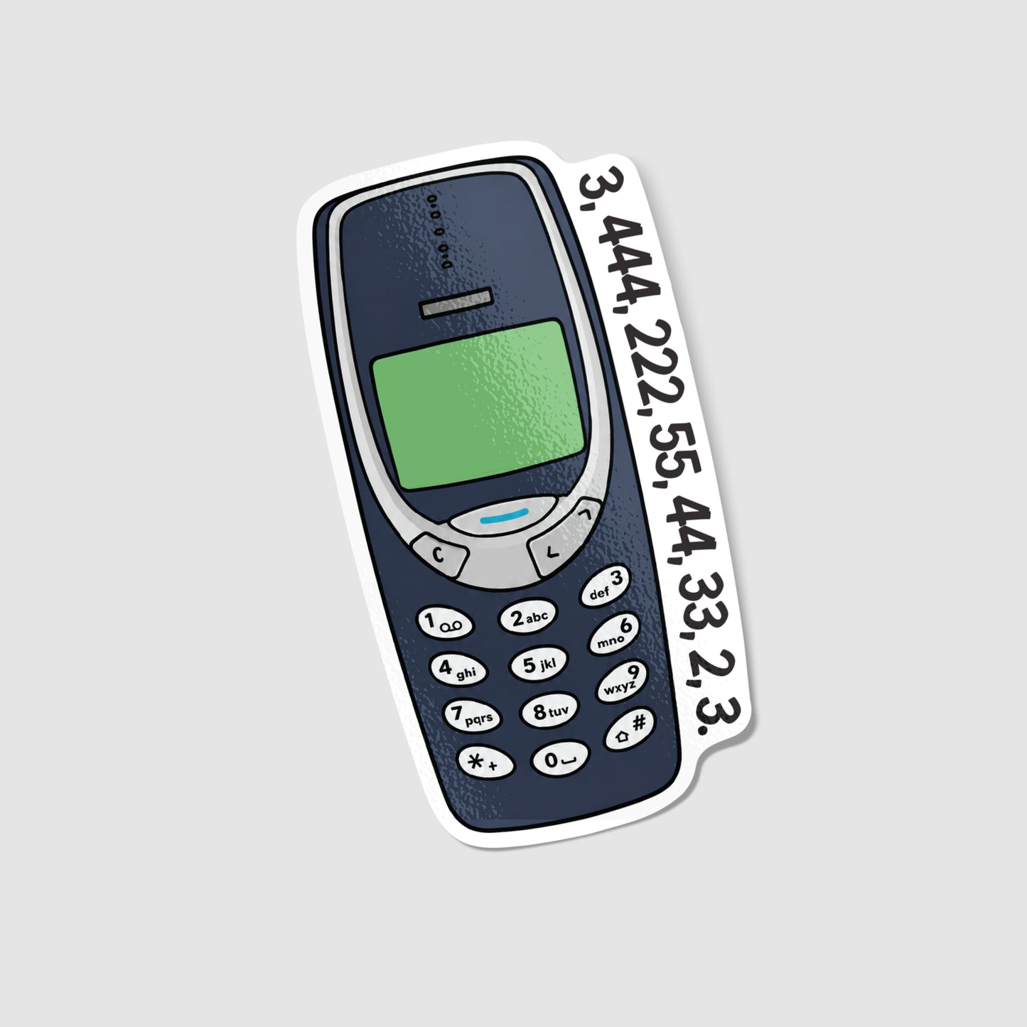 Retro Text Code Sticker