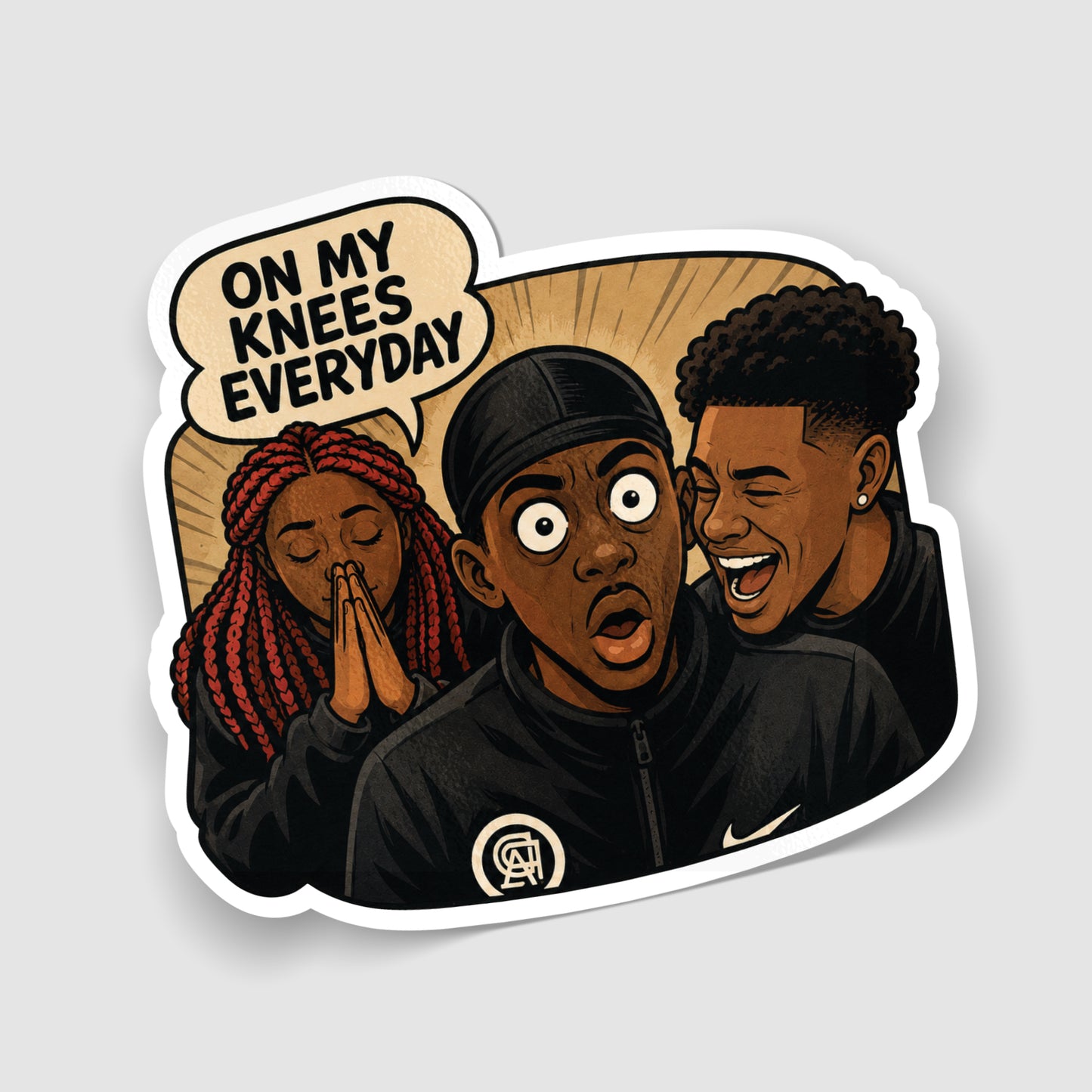 On My Knee's Everyday Meme Sticker