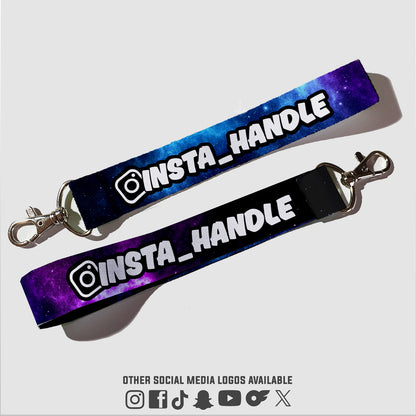 Custom Keytag - Purple Galaxy