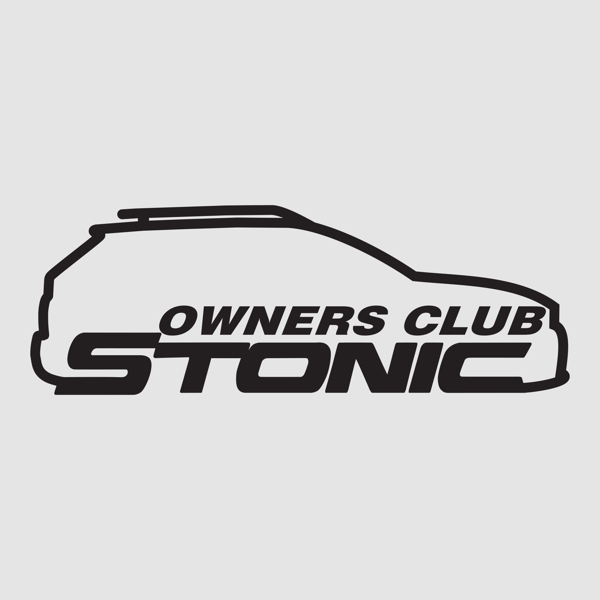Co Owner Sticker Stonic Owners Club (Standard) | Custom Car Stickers