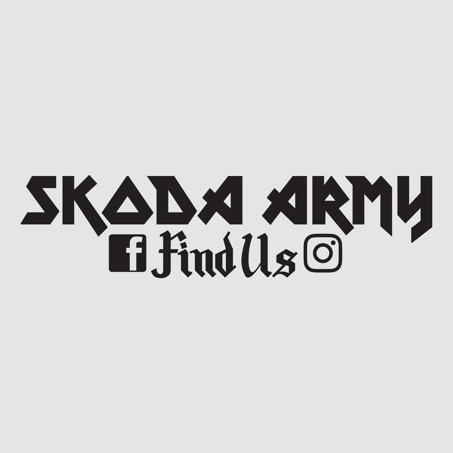 Skoda Army Metal Style (Small)