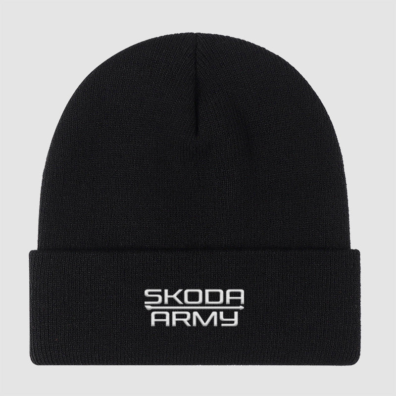 Skoda Army Arrow Embroidered Beanie