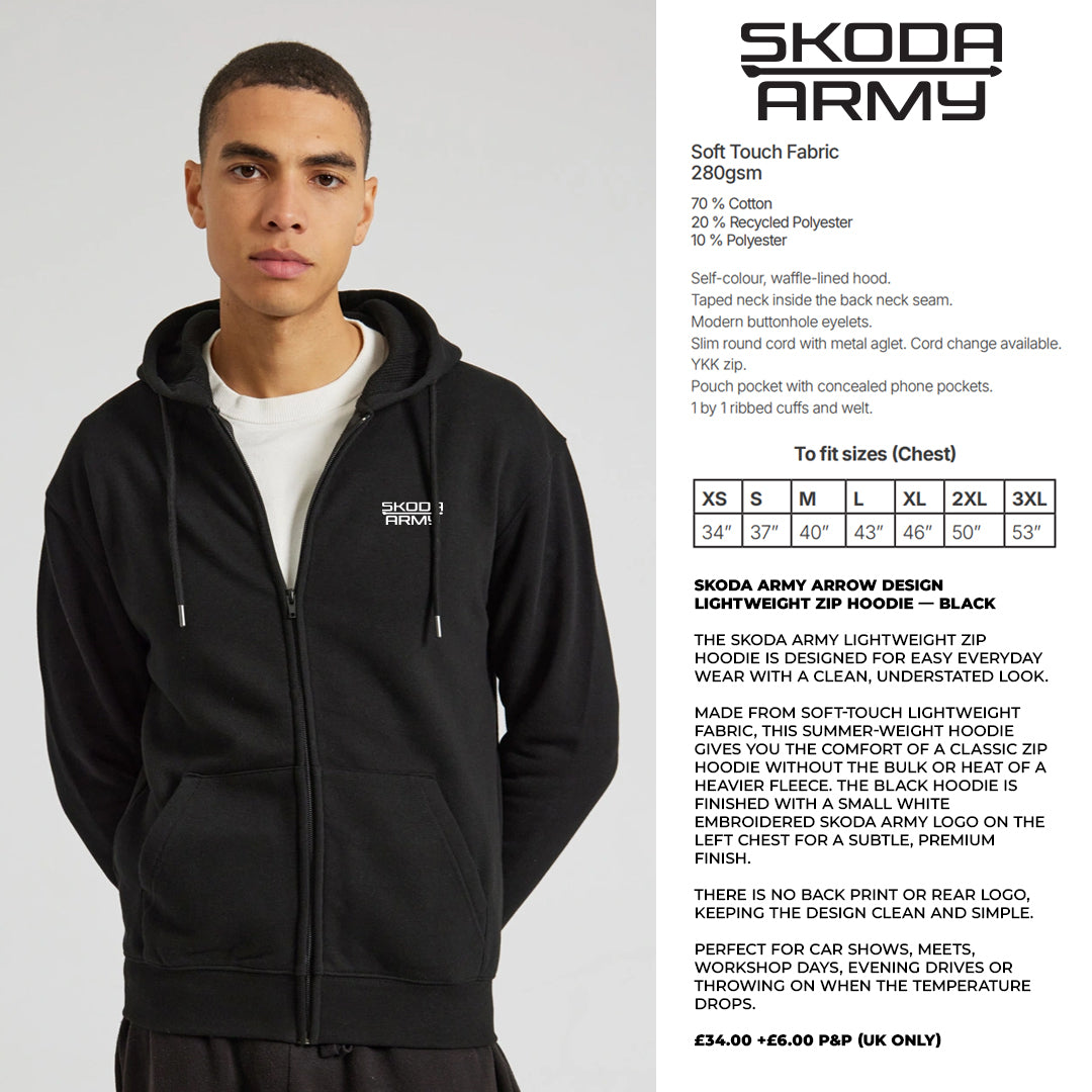 Skoda Army Embroidered Hoodie