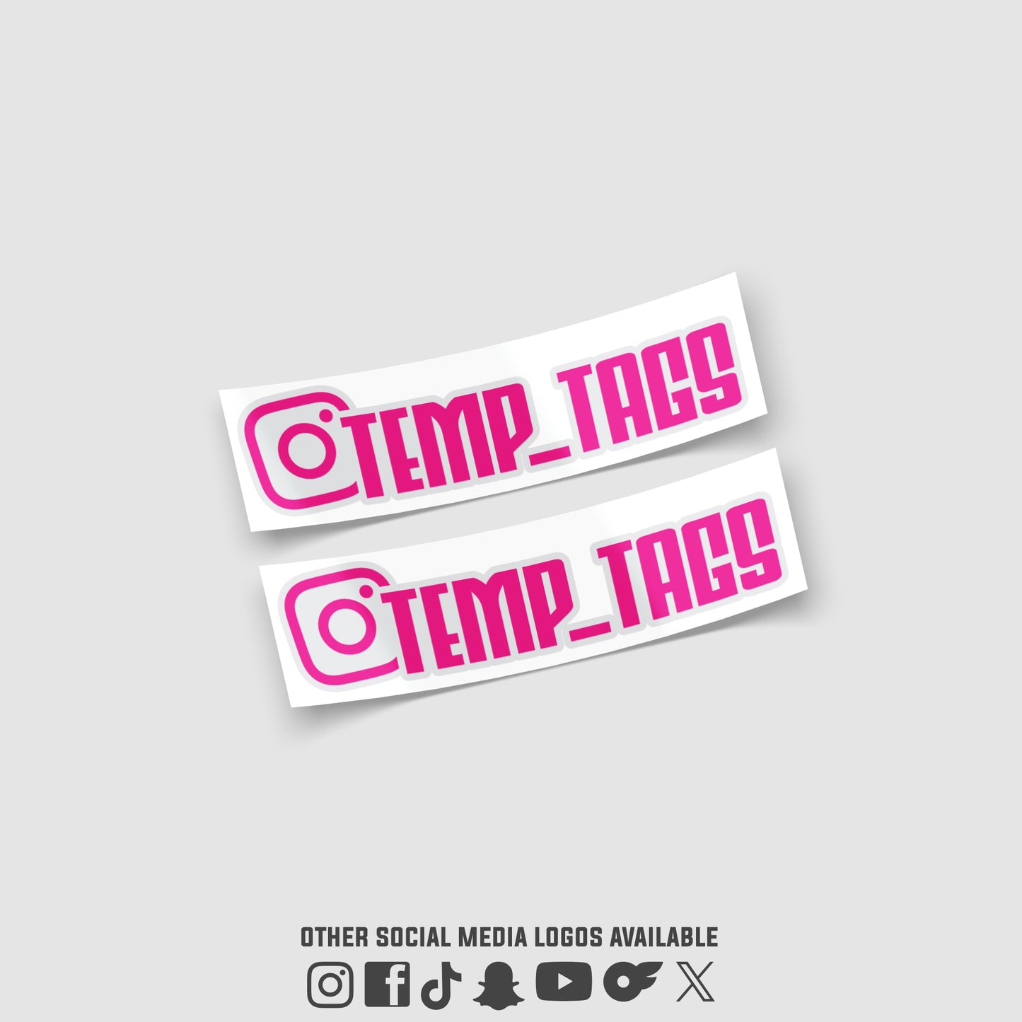 Social Media Temp Tags – Trackside
