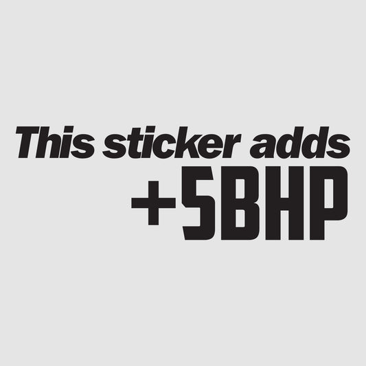 This Sticker Adds 5bhp