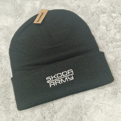 Skoda Army Arrow Embroidered Beanie