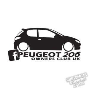 Peugeot 206 Owners Club Uk Custom Car Stickers